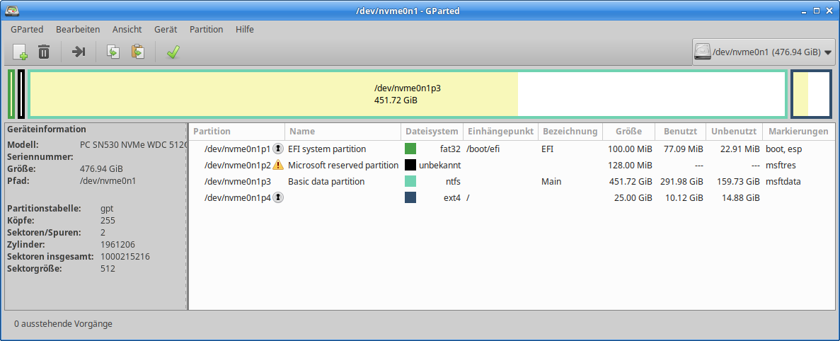 03 PartitionUEFI Gparted